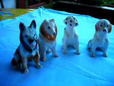 CERAMICA PORCELLANA BASSANO n 4 statuine raffiguranti cani - VINTAGE