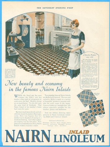 Pubblicità 1925 congoleum - pubblicità,