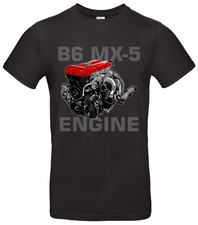 T-shirt tuning B6 MX5 - appassionati di sport motoristici - cotone alta qualità