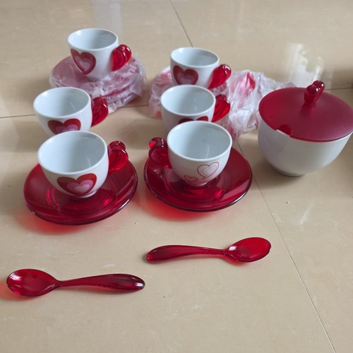 Guzzini love set - love, tazzine