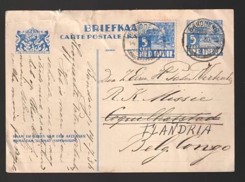Indie olandesi 1930 cartolina - olandesi,