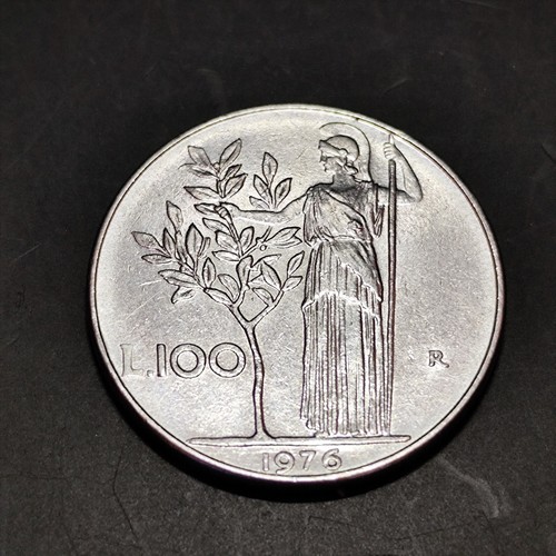 Rara moneta 100 lire 1976 - moneta,