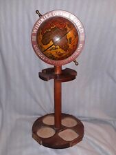 WHISKIES OF THE WORLD - Portabottiglie in legno ,arredamento bar anni 90 Vintage