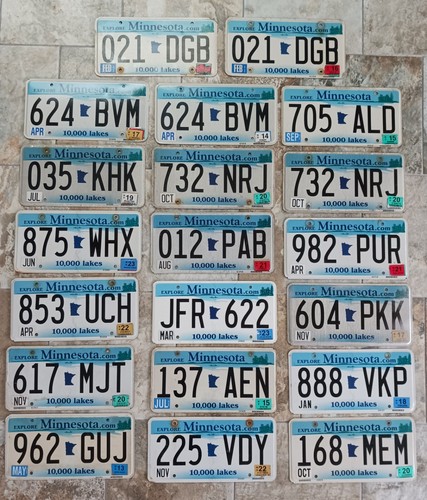 Targhe minnesota collezione - targhe,