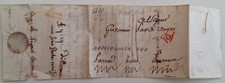 1811 NAPOLEONICO lettera PARIGI-PARMA+P ROSSO+Corsivo ROSSO PARMA FEBBRAIO-LL711