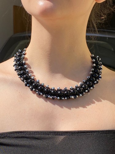 Collana uncinetto girocollo