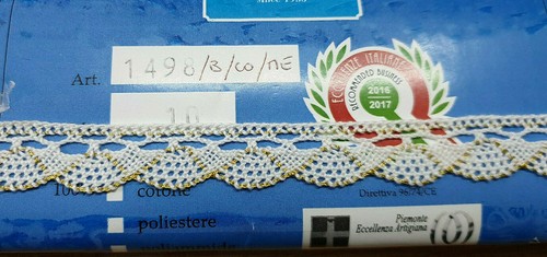 Metro merletto bianco oro - metro,