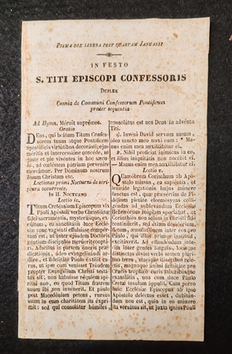 Festo titi episcopi - in,