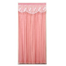 Pizzo Rete Porta Tendine Lungo Perline Nappa Anti-zanzara Doppio Strato