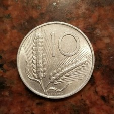 1973 ITALY 10 LIRE COIN -