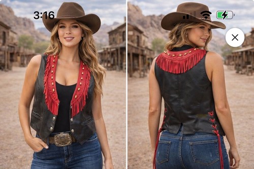 Gilet western donna freedom - gilet,