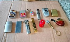 Lotto Stock 13 Accendini Misti Vintage Da Collezione Funzionanti e da Testare