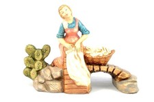 Presepe 20 cm pastore donna