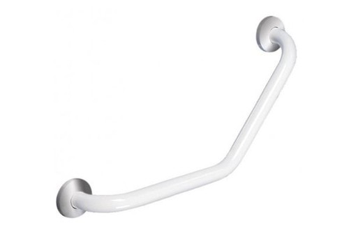 Maniglione bagno bianco - 45°,