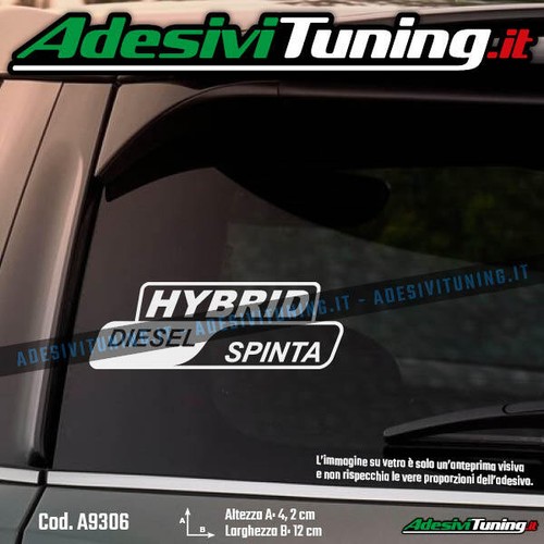 Adesivo hybrid diesel spinta - hybrid,
