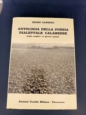 LIBRO ANTOLOGIA DELLA POESIA DIALETTALE CALABRESE SHARO GANBINO CARELLO 1977