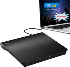 Masterizzatore DVD Esterno, Lettore CD Portatile USB 3.0 DVD-R CD-RW Ultra Slim