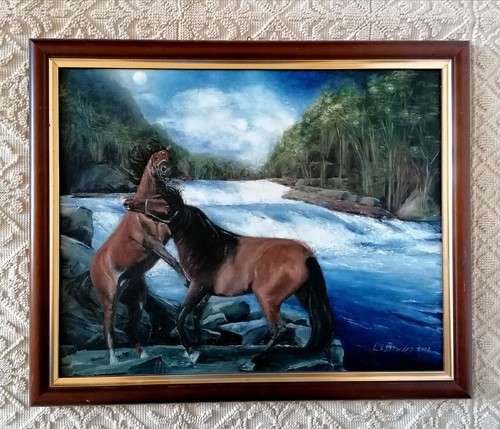 Quadro olio dipinto mano - quadro,