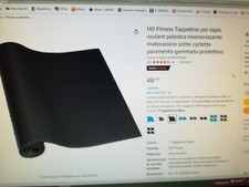 TAPPETINO TAPPETO PER GINNASTICA PALESTRA FITNESS YOGA PILATES ANTISCIVOLO 1 cm