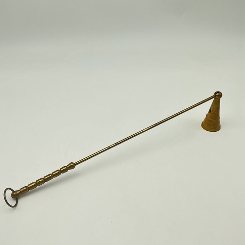 Vintage brass candle snuffer - vintage,