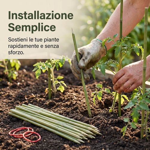Canne bambù per orto e - canne,