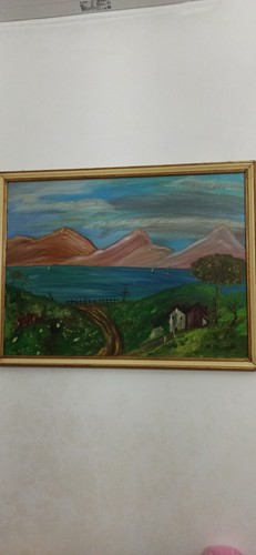 Quadro paesaggio dipinto - dipinto, a