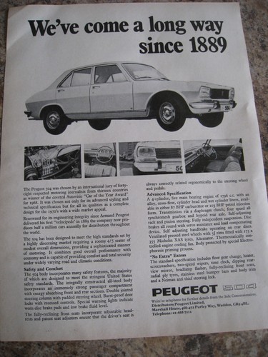 Peugeot 504 come along - peugeot, we've