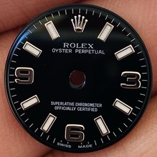 Quadrante nero Rolex per