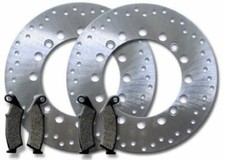 Front Brake Rotor Disc + Pads