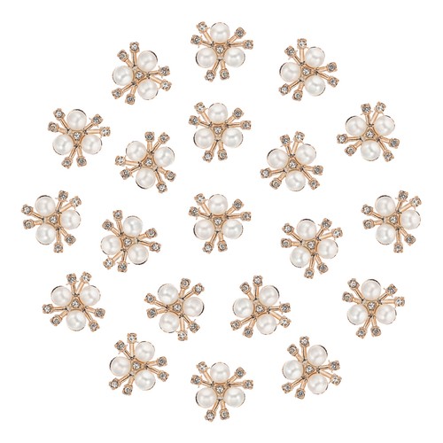 Pezzi bottoni fiori - 20, di