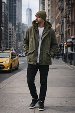 Giacca parka uomo vintage
