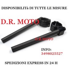 Kit semimanubri racing 51mm CNC VERO CARBONIO ITALIANI LUCIDO OPACO fibra semi 