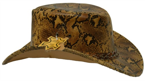Cappello bush vera pelle - cappello,