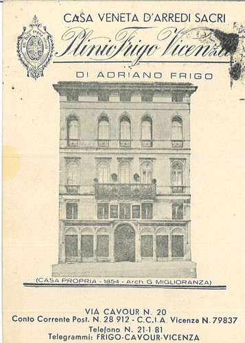 Cartolina pubbl plinio frigo - cartolina,