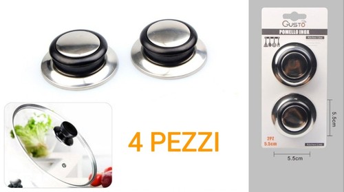 Pomello inox per coperchio - inox,