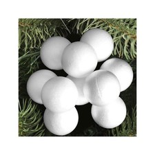 PALLINE DI POLISTIROLO CONFEZIONE PALLA NATALIZIA DA 5CM DECORAZIONI ADDOBBI 100