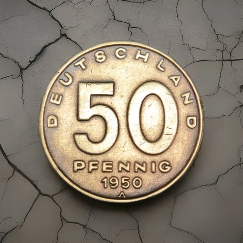 Moneta pfennig 1950 rdt - moneta,