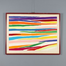 Piero Dorazio Multiplo in Feltro Numero 28/75 Firmata Italia 1974 Originale