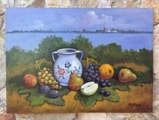 Quadro -Natura Morta- Adolfo Mastrovito dipinto a olio su tela