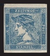 AUSTRIA 6 Mercurio blu con