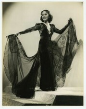 Fay Wray 1937 foto glamour oversize 11x14 doppio peso vintage Hollywood XL68