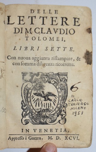 Claudio tolomei ediz 1596 - –, ediz.