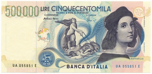 500000 lire banca italia - lire,
