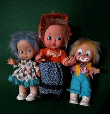  Fiba Pagliaccio Clown +  Bambole 23 cm, 27 cm e 37 cm Vintage 15,00 Cadauna