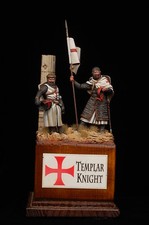 Templar Knights XIII C. - Figures Soldiers hand painted  scala 54mm