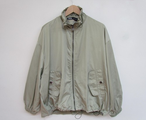 Giacca bomber zara verde raso - bomber,