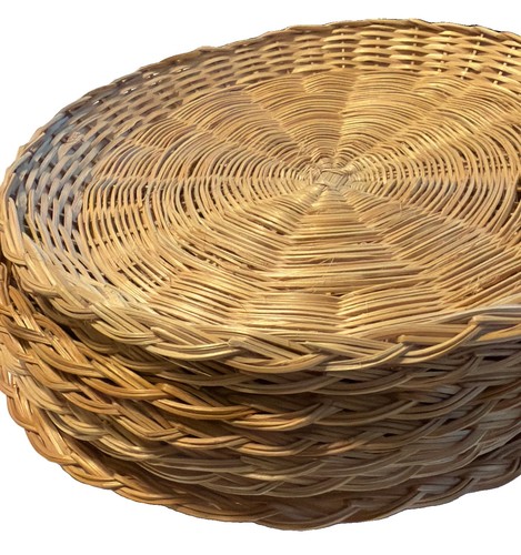 Set portapiatti carta rattan - 8,