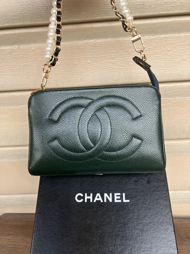 Pochette chanel blu - blu, caviale