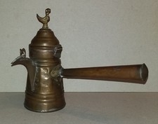 Vecchia caffettiera ottone - caffettiera,