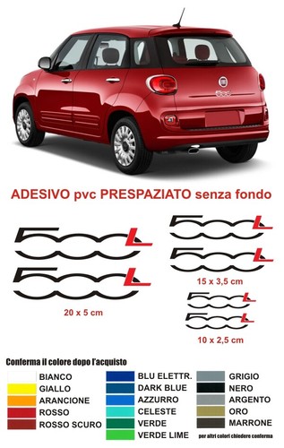 Kit adesivi fiat - adesivi, 500